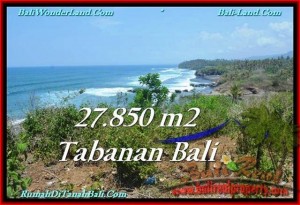 FOR SALE Magnificent PROPERTY 27,850 m2 LAND IN TABANAN BALI TJTB229
