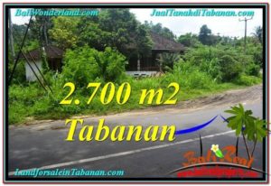 FOR SALE Affordable PROPERTY 2,700 m2 LAND IN TABANAN BALI TJTB299